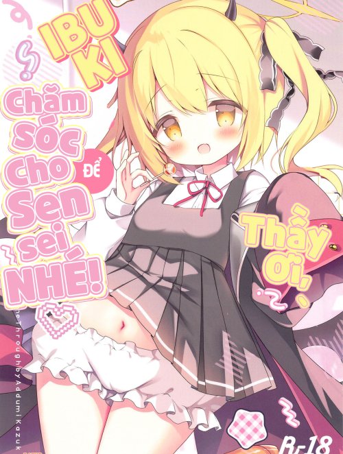 Bìa truyện Thầy ơi, để Ibuki chăm sóc cho Sensei NHÉ!