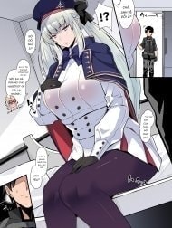 Queen Morgan Wearing Her Old Uniform [Mukashi no Seifuku wo Kiru Morgan Heika]