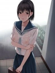 Tôi lõa thể trong chiều mưa [Ame no Hi wa, Honnori Chikubi]